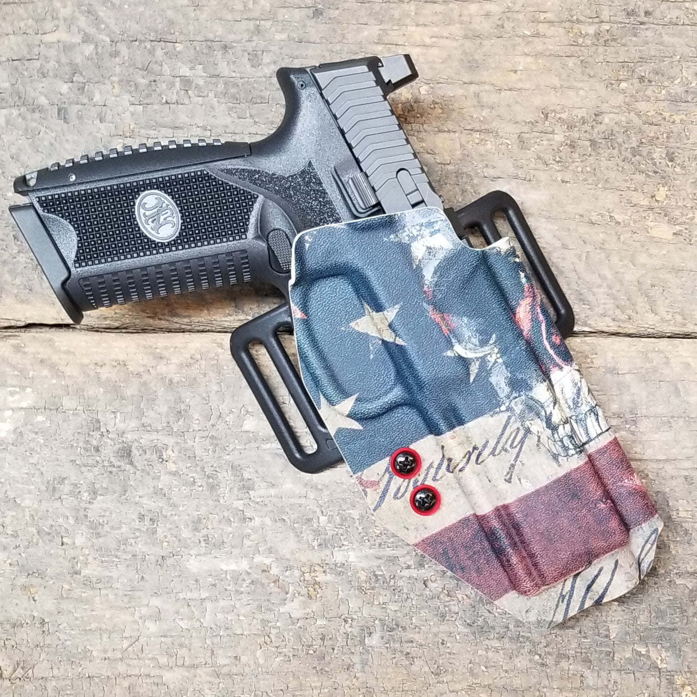 Best Outside Waistband Taco Style Holster for the FN 509 standard and 509 Tactical versions with the Apex 5.00" Slide and FN 509 LS Edge Made from .080" Thermoplastic for durability Adjustable retention High sweat guard standard, medium and low height available on request.