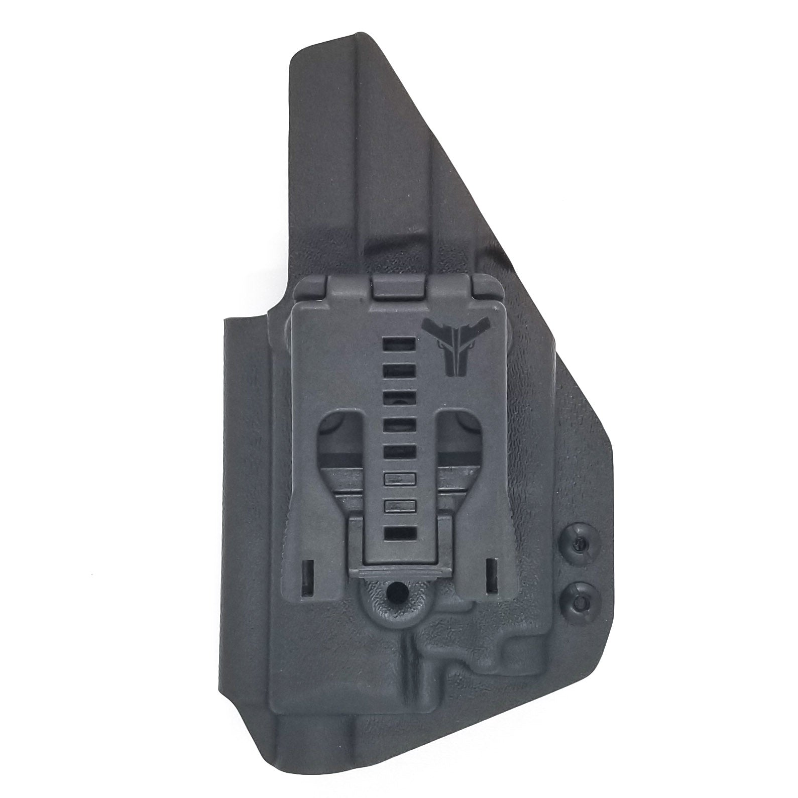 Best Outside Waistband Taco Style Holster for the FN 509 compact, 509 and 509 Tactical with the OLight PL-MINI 2 Valkyrie weapon mounted light Adjustable retention High sweat guard standard, .080 thick Kydex or Boltaron thermoplastic for durability