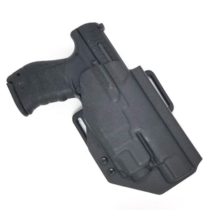 Outside Waistband OWB Taco Style Holster designed to fit  5" Walther PPQ M2 pistol with Streamlight TLR-8 or TLR-8A weapon mounted light.  The retention of the holster is easily adjusted so that the fit can be dialed into your personal preference. Each holster is vacuum formed with a precision machined mold.
