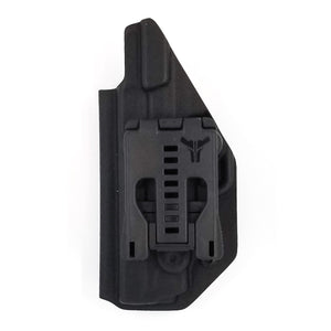 Outside waistband OWB Holster designed to fit the Smith and Wesson M&P 380 Shield EZ Adjustable retention High sweat shield standard, medium and low sweat shield height available on request  Manufactured from .080" thick thermoplastic for durability
