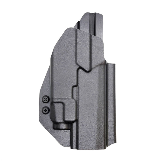 For the best OWB Holster for the Sig Sauer P320 Full Size, X5 or M17 & Streamlight TLR-7 X or A & Align Tactical Thumb Rest shop Four Brothers 4BROS holsters. 