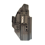 Our Inside Waistband holster for the Sig Sauer P320-XTEN pistol is vacuum formed with a precision machined mold designed from a CAD model of the actual firearm. Each holster is formed, trimmed and folded in house. Final fit and function tests are done with the actual pistol to ensure the holster fits the gun and has the correct amount of retention. The retention of the holster is easily adjusted so that the fit can be dialed in to your personal preference. 