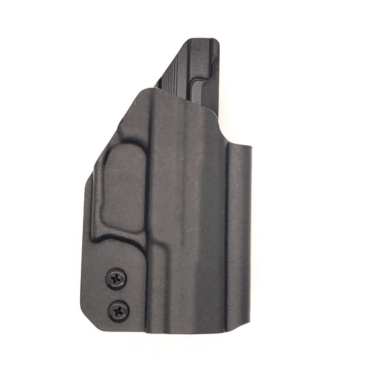 For the best Outside Waistband Kydex Holster designed to fit the Walther P22 22 Long Rifle Pistol, look to Four Brothers. Full sweat guard, adjustable retention, minimal material, & smooth edges to reduce printing. Proudly made in the USA by veterans and law enforcement.