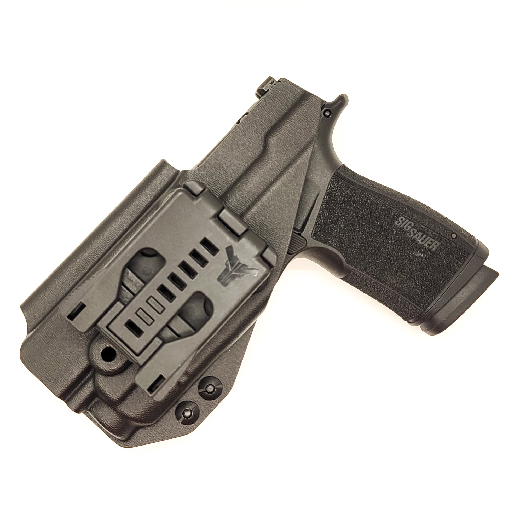 For the best Outside Waistband Kydex Holster designed to fit the Sig Sauer P365-XMACRO with Streamlight TLR-7 or TLR-7A, shop Four Brothers Holsters.  Full sweat guard, adjustable retention, minimal material & smooth edges to reduce printing. Made in USA. Open muzzle for threaded barrels, Cleared for red dot sights.