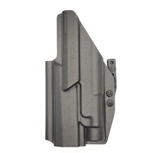 Inside Waistband Kydex Holster designed to fit the Sig Sauer P320 Full Size, X5, and M17 pistols with the Streamlight TLR-1 light and Align Tactical Thumb Rest Takedown lever mounted to the pistol. The holster will accommodate the M17, M18, Carry, Compact, & X-Five models. Adjustable Retention, Made in USA P 320 TLR1