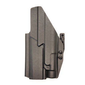 Inside IWB AIWB Waistband Taco Style Kydex Holster designed to fit the Sig Sauer P320-XTEN with the Streamlight TLR-1 or TLR-1 HL attached to the pistol. Open Muzzle, Full Sweat Guard, Adjustable Retention. Profile cut to allow red dot sights optics on the pistol. Made in the USA. P 320 XTen X Ten X10 X 10 10MM