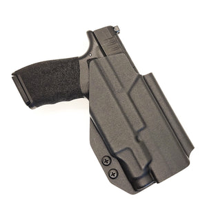 Outside Waistband Kydex Holster designed to fit the Springfield Hellcat Pro pistol with the Streamlight TLR-7 Sub 1913 light mounted to the handgun. The holster retention is on the light, not the pistol. Full sweat guard, adjustable retention, minimal material, and smooth edges to reduce printing. Made in the USA.