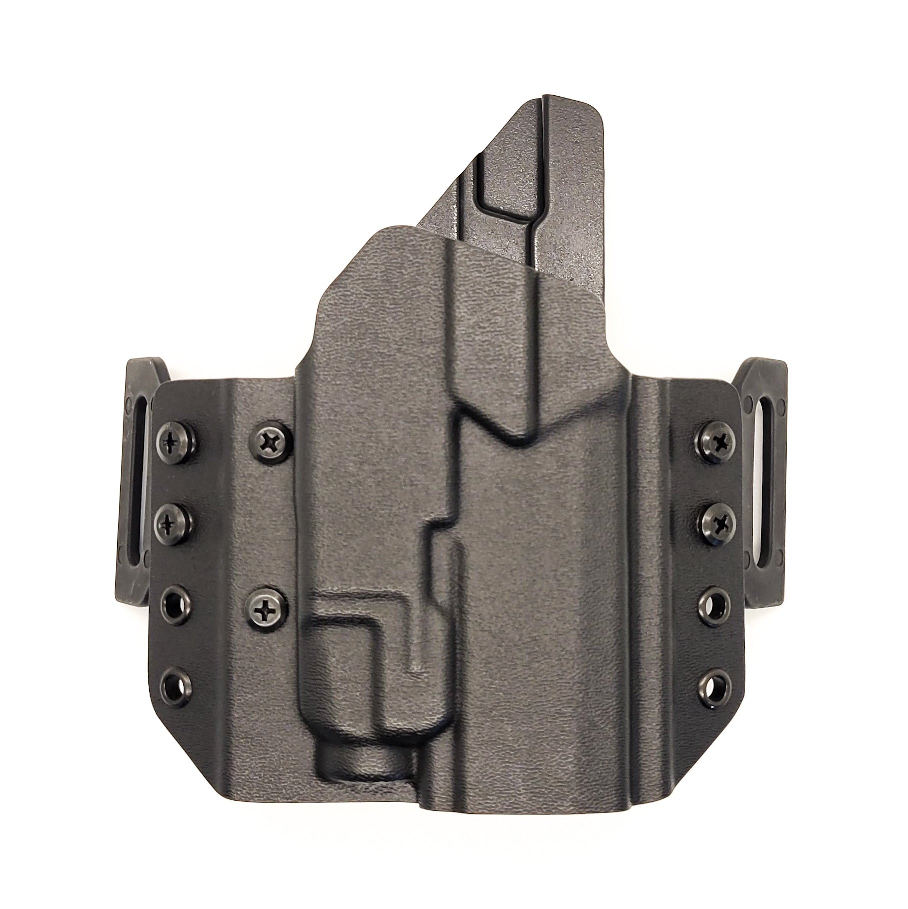 Outside Waistband Pancake Style Kydex holster designed to fit the Sig Sauer P320 Compact, Carry & M18 with the Streamlight TLR-7 or TLR-7A. Full sweat guard, adjustable retention, open muzzle cleared for a red dot sight. Proudly made in the USA for veterans & law enforcement. TLR7 TLR7A P 320 X-Carry XCarry XCompact