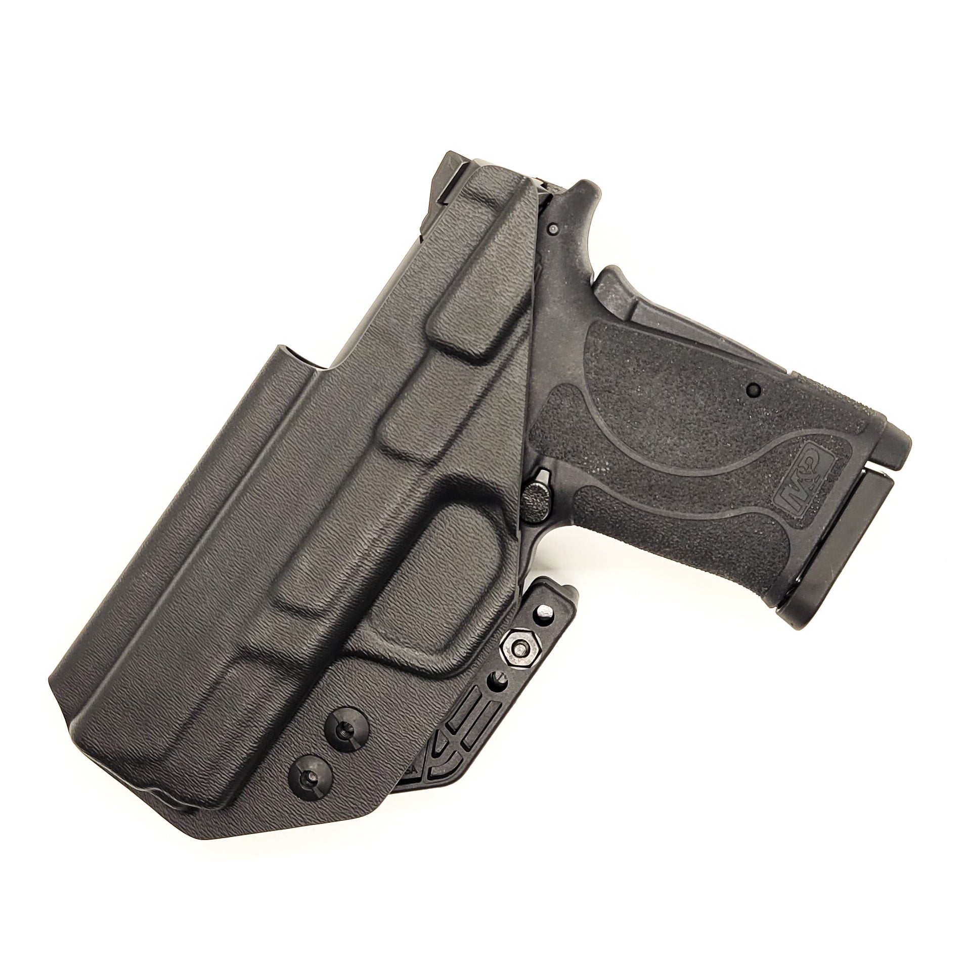 For 2022 best Inside Waistband IWB AIWB Kydex Holster designed to fit the Smith & Wesson M&P 9 Shield EZ handgun, shop Four Brothers Holsters.  Full sweat guard, adjustable retention, minimal material, and smooth edges to reduce printing. Profiled to clear red dot sights and optics. Proudly made in the USA. 