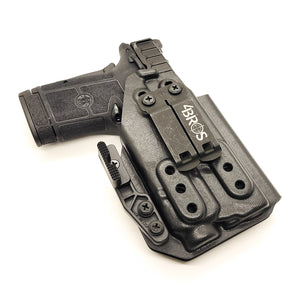 For the best Inside Waistband IWB AIWB Kydex holster designed to fit the Smith & Wesson EQUALIZER with Streamlight TLR-7 or TLR-7A weapon-mounted light, shop Four Brothers Holsters. Full Sweat guard Adjustable Retention minimal material and smooth edges to reduce printing  Thermoplastic Kydex for durability TLR7 TLR7A 