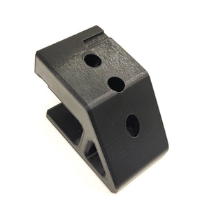 Our 3D-printed AR-15 Rifle Wall Hanger is designed to allow the Armalite Rifle, or AR-15, to be mounted horizontally to any 2 x 4 stud with three 3/16" diameter by 3" long hex head wood screws. The hardware required to mount the hanger through a 1/2" sheet of drywall and a standard 2 x 4 is included with each Hanger.