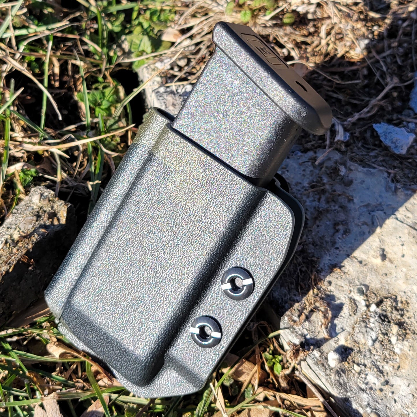 For the Best Kydex IWB AIWB appendix inside waistband magazine pouch for the Glock 43X & 48, shop Four Brothers Holsters.  Suitable for belt widths of 1 1/2" & 1 3/4". Adjustable retention. Appendix Carry IWB Carrier Holster P365X-MACRO, Sig P365XL, Glock 43X & 48, Springfield Hellcat Pro, and Smith & Wesson Equalizer 