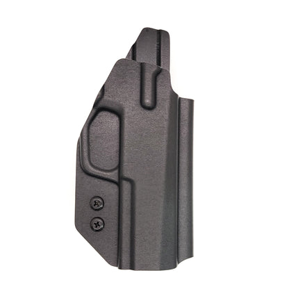 For the best Outside Waistband OWB Kydex Holster designed to fit the Sig Sauer P322 22 Long Rifle Pistol, look to Four Brothers. Perfect for competition shooting. Full sweat guard, open muzzle, adjustable retention, minimal material, & smooth edges to reduce printing. Proudly made in the USA.  P 322 22 LR 