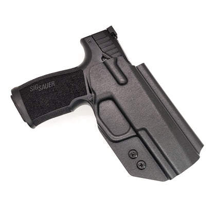 For the best Outside Waistband OWB Kydex Holster designed to fit the Sig Sauer P322 22 Long Rifle Pistol, look to Four Brothers. Perfect for competition shooting. Full sweat guard, open muzzle, adjustable retention, minimal material, & smooth edges to reduce printing. Proudly made in the USA.  P 322 22 LR 