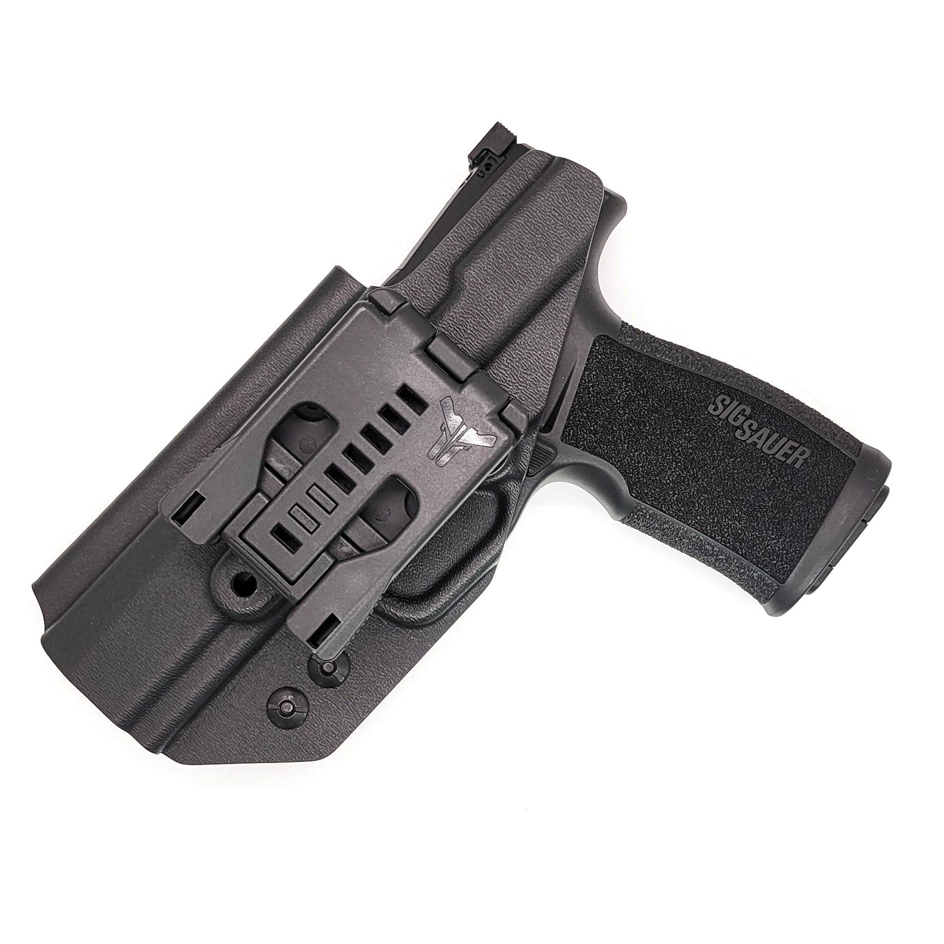 For the best Outside Waistband OWB Kydex Holster designed to fit the Sig Sauer P322 22 Long Rifle Pistol, look to Four Brothers. Perfect for competition shooting. Full sweat guard, open muzzle, adjustable retention, minimal material, & smooth edges to reduce printing. Proudly made in the USA.  P 322 22 LR 