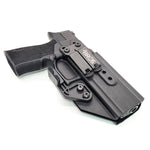 Inside Waistband IWB AIWB Kydex Taco Style Holster designed to fit the Sig Sauer P320 XTEN 10MM with the GoGunsUSA Gas Pedal. Full sweat guard, adjustable retention, open muzzle and profiled for a red dot sight. Proudly made in the USA for veterans and law enforcement. 10 MM P320-XTEN, P320 X Ten or P 320 XTEN.