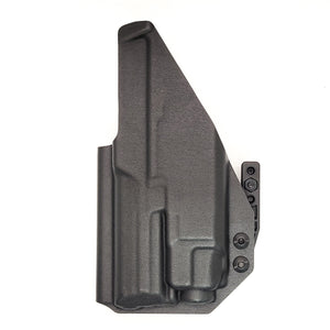 For 2023 best concealed carry inside waistband IWB AIWB Kydex Holster designed to fit the H&K Heckler & Koch VP9 or VP9SK with Streamlight TLR-8 A G, shop Four Brothers Holsters.  Full sweat guard, adjustable retention, minimal material & smooth edges to reduce printing. Made in the USA. 