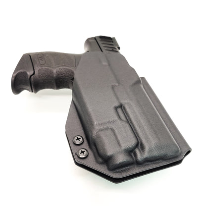 For 2023 best concealed carry outside waistband OWB Kydex Holster that is designed to fit the H&K Heckler & Koch VP9 or VP9SK with Streamlight TLR-8 A G, shop Four Brothers Holsters. Full sweat guard, adjustable retention, minimal material & smooth edges to reduce printing. Made in the USA.