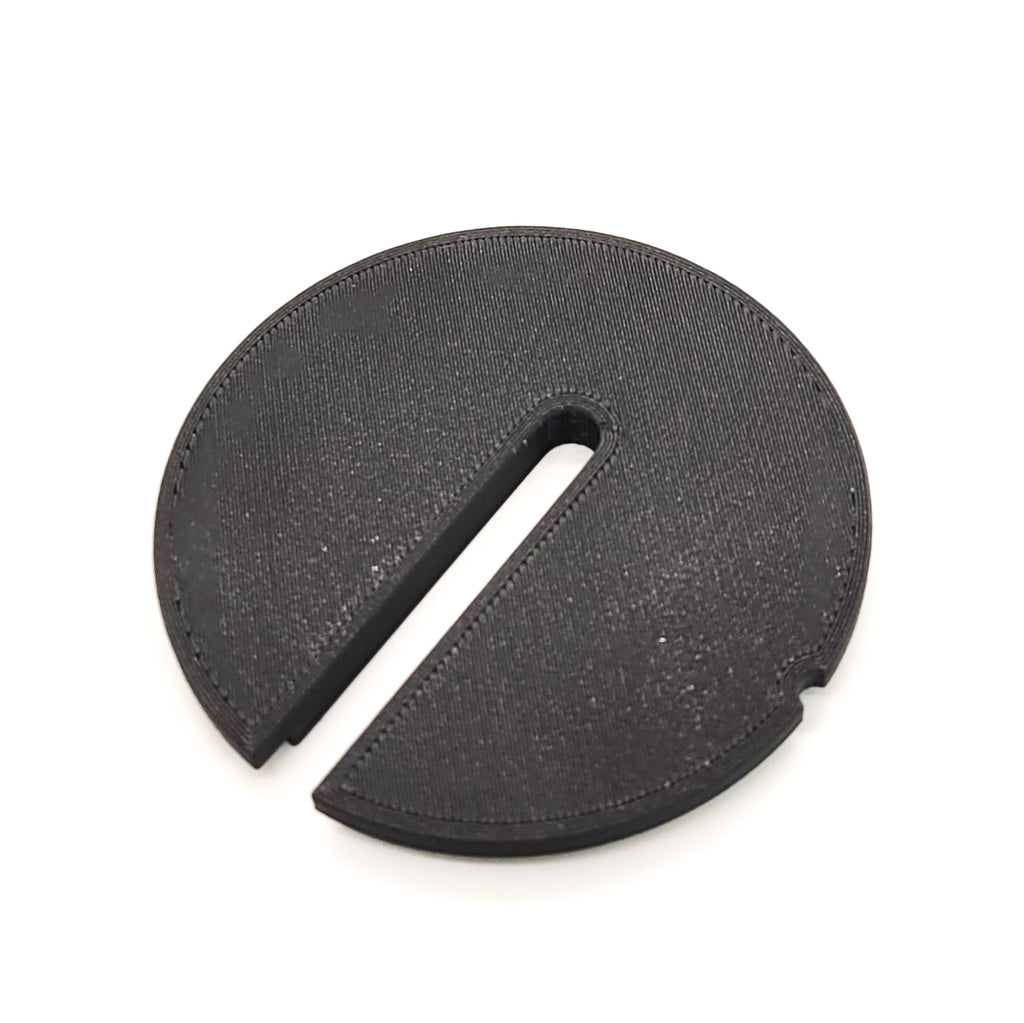 This 3D Printed insert is a direct replacement for the aluminum table insert for the Jet JWBS-14SFX Bandsaw, model number JT9-714400K-JWBS14-SFX 14. The OEM part number for the original aluminum table is JET® OEM REPLACEMENT TABLE INSERT- JWBS14SFX-150 2.748" diameter, .125" thick at table, and .250" overall thickness
