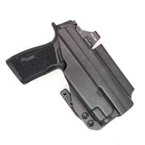 For the best Inside Waistband Kydex Holster designed to fit the Sig Sauer P365-XMACRO with Streamlight TLR-7 or TLR-7A, shop Four Brothers Holsters.  Full sweat guard, adjustable retention, minimal material & smooth edges to reduce printing. Made in the USA. Open muzzle for threaded barrels, cleared for red dot sights.