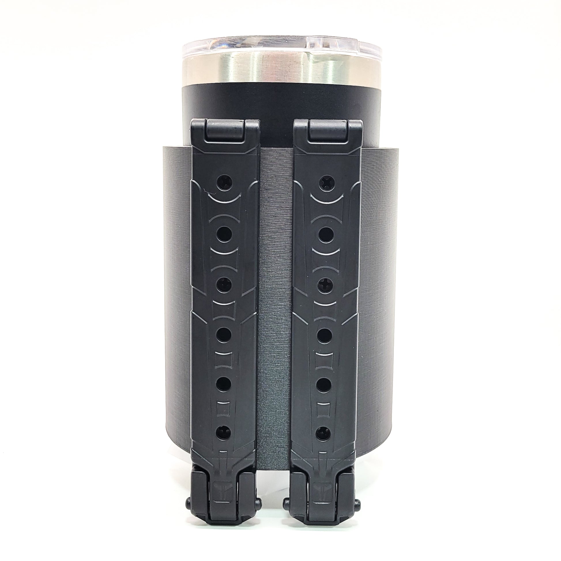 Our 3D-printed 20-ounce Yeti Cup Holder is printed in-house with PETG material. With both Molle and Belt mount options available, this is the best way to take your coffee to the shooting range and keep that caffeine on you. This product is the brainchild of Dave Kipper, the ILEA lead firearms Instructor. Made in USA