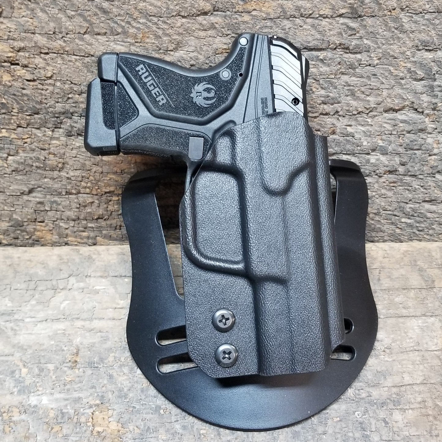 For the best OWB Outside Waistband Kydex Holster designed to fit the Ruger LCP II pistol, shop Four Brothers 4BROS Holsters.  Proudly manufactured in the USA.