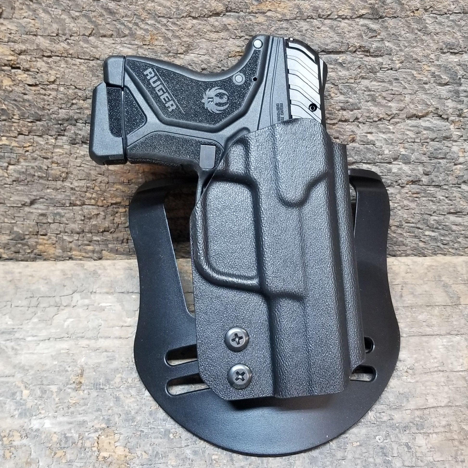 For the best OWB Outside Waistband Kydex Holster designed to fit the Ruger LCP II pistol, shop Four Brothers 4BROS Holsters.  Proudly manufactured in the USA.