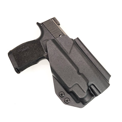 For the best Outside Waistband OWB Kydex Holster designed to fit the Sig Sauer P365 or P365XL with Streamlight TLR-8 Sub, shop Four Brothers Holsters.  Full sweat guard, adjustable retention, Smooth edges to reduce printing. Made in the USA. Open muzzle for threaded barrels cleared for red dot sights. P 365 XL 