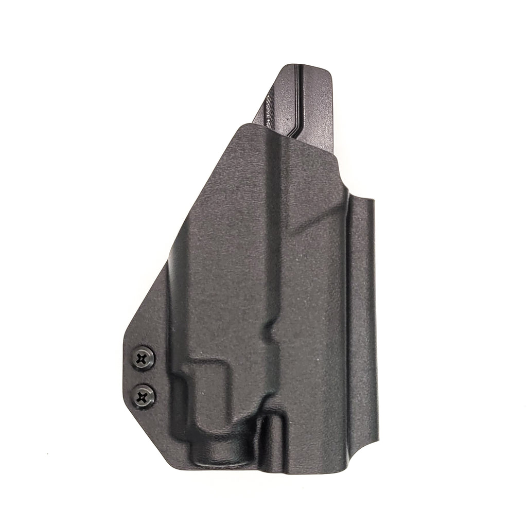 For the best Outside Waistband OWB Kydex Holster designed to fit the Sig Sauer P365 or P365XL with Streamlight TLR-8 Sub, shop Four Brothers Holsters.  Full sweat guard, adjustable retention, Smooth edges to reduce printing. Made in the USA. Open muzzle for threaded barrels cleared for red dot sights. P 365 XL 