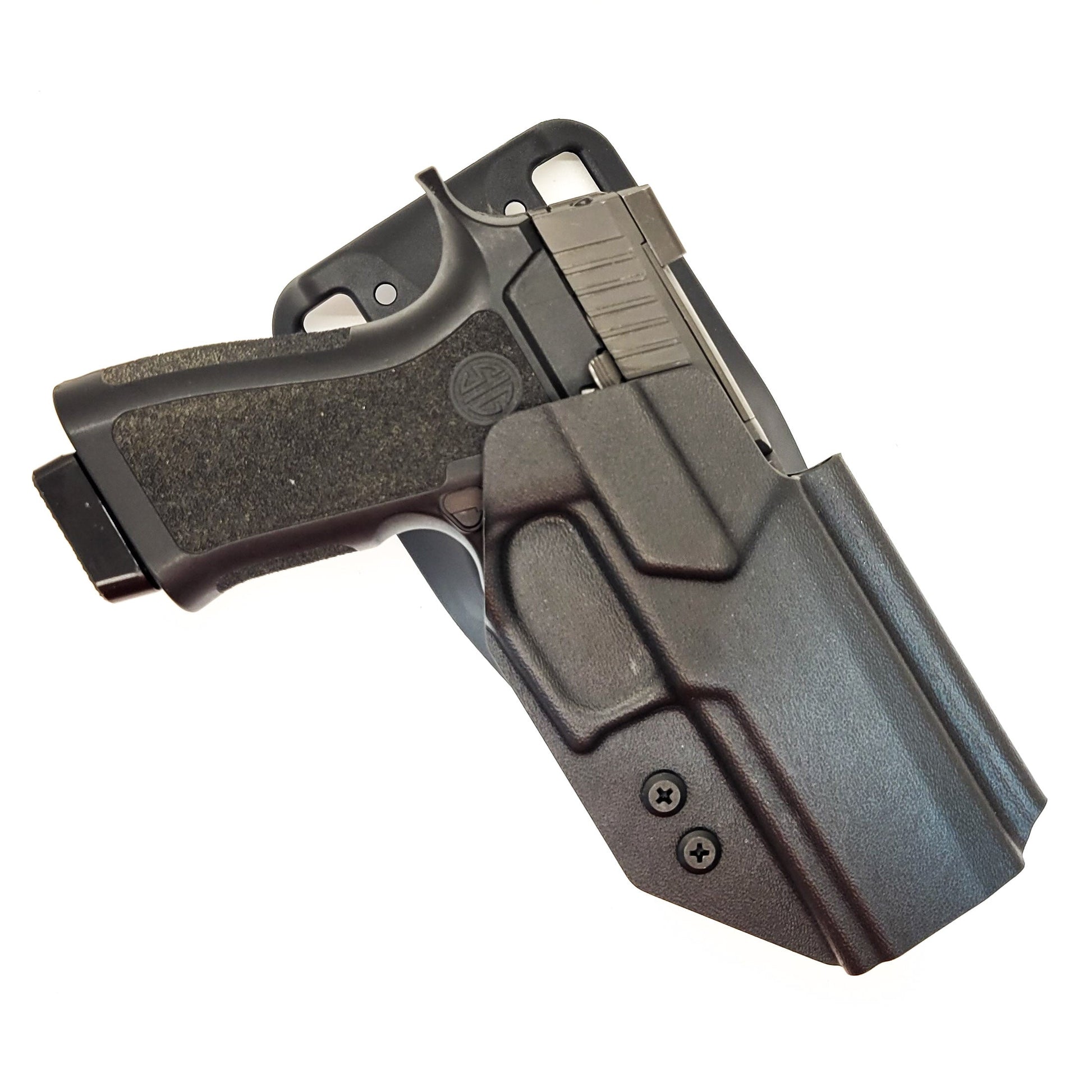 For the best, Outside Waistband OWB  P320 Carry pistol & the Align Tactical Thumb Rest Duty & Competition Style Kydex Holster, shop Four Brothers Holsters. 