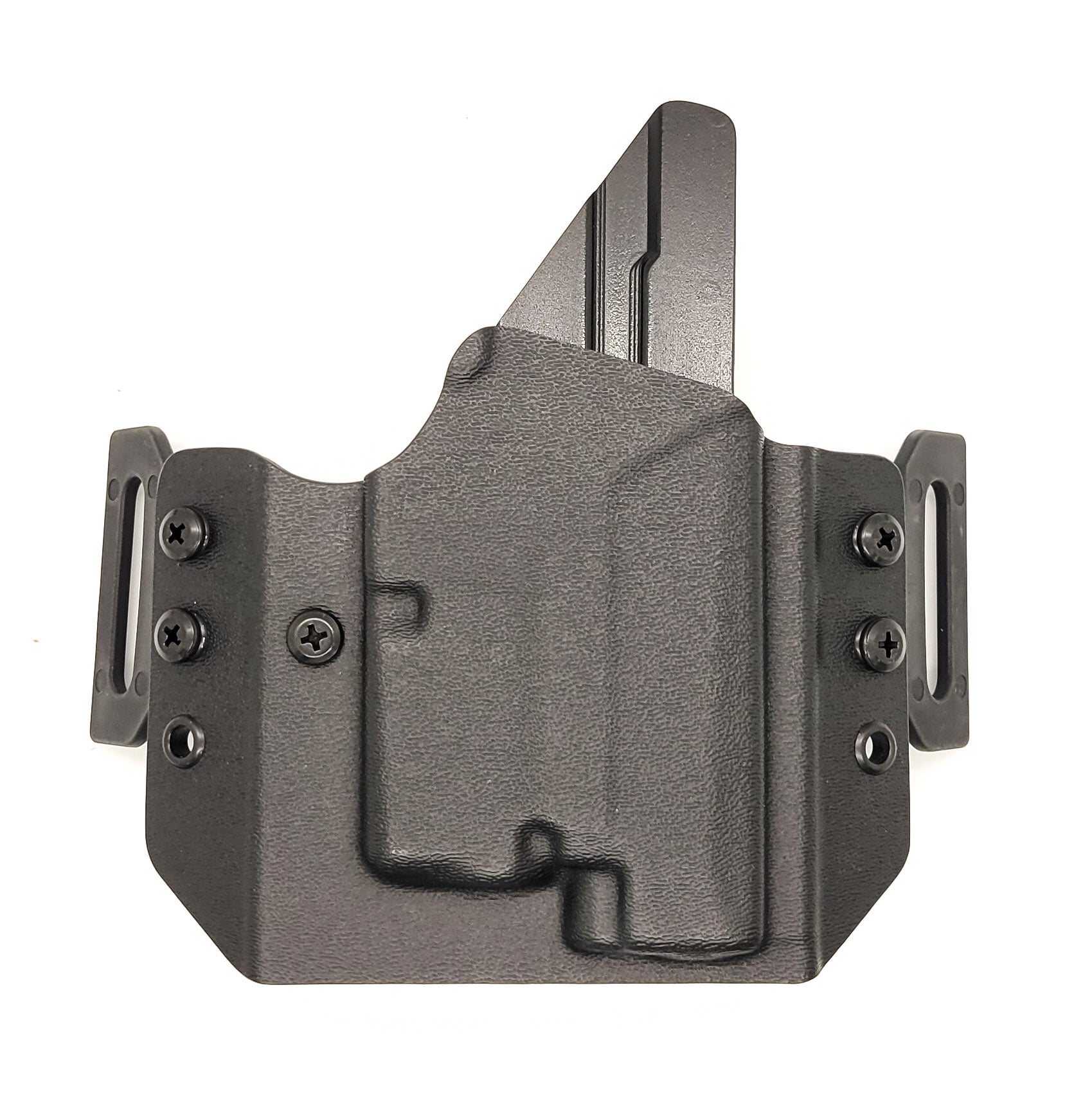 Pancake style outside waistband holster designed to fit the Sig Sauer P365, P365 SAS, and P365XL pistols with the Streamlight light TLR-6. Made in the USA
