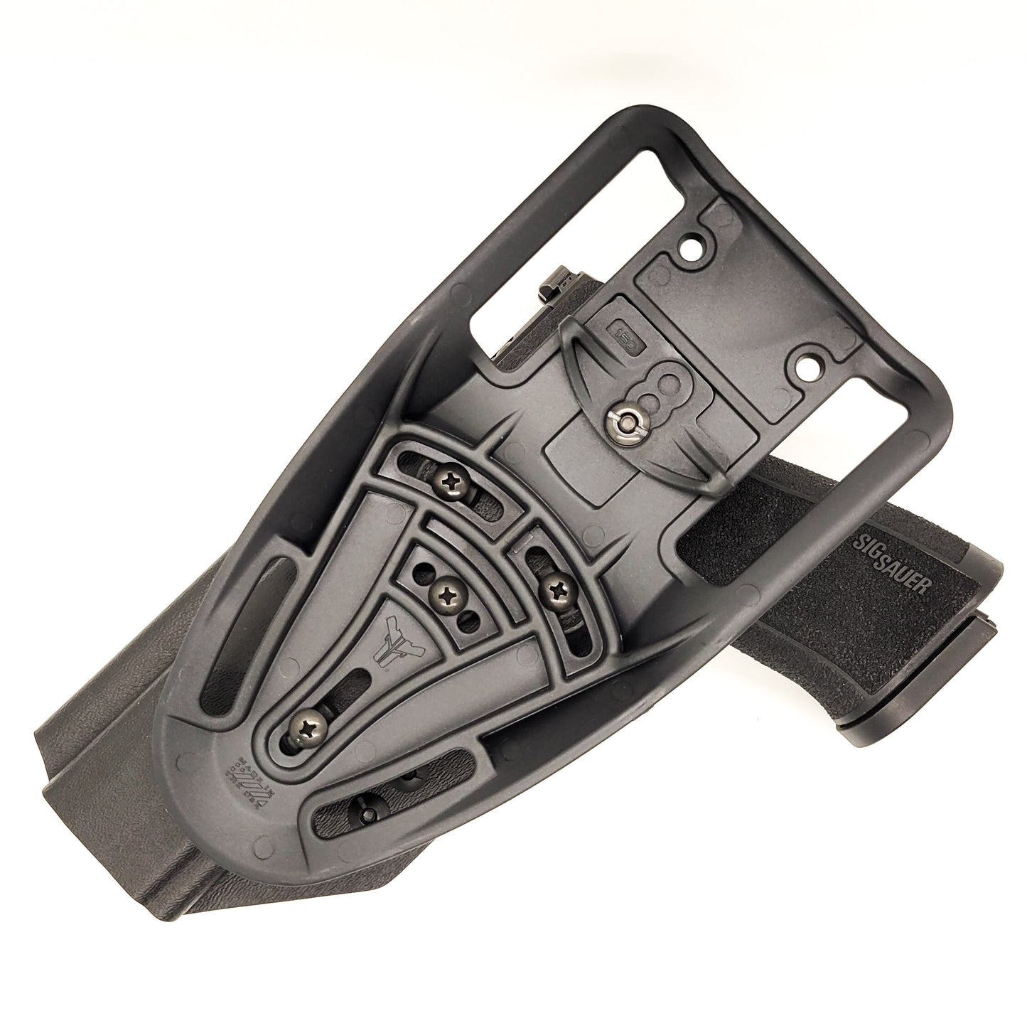 For the best, Outside Waistband OWB Sig Sauer  P320-XTEN 10MM pistol Duty & Competition Kydex Holster, shop Four Brothers 4BROS Holsters.  Made in the USA.
