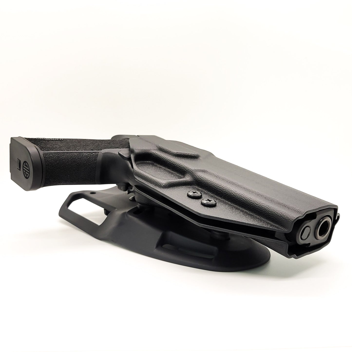 For the best, Outside Waistband OWB Sig Sauer  P320-XTEN 10MM pistol Duty & Competition Kydex Holster, shop Four Brothers 4BROS Holsters.  Made in the USA.