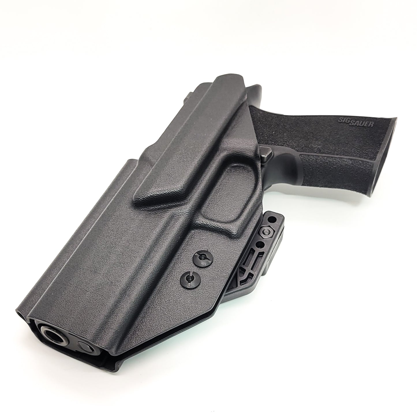 For the best IWB Inside Waistband Holster for the Sig Sauer P320 XTEN 10MM with the GoGunsUSA Gas Pedal, shop Four Brothers 4BROS Holsters.  Made in the USA.  