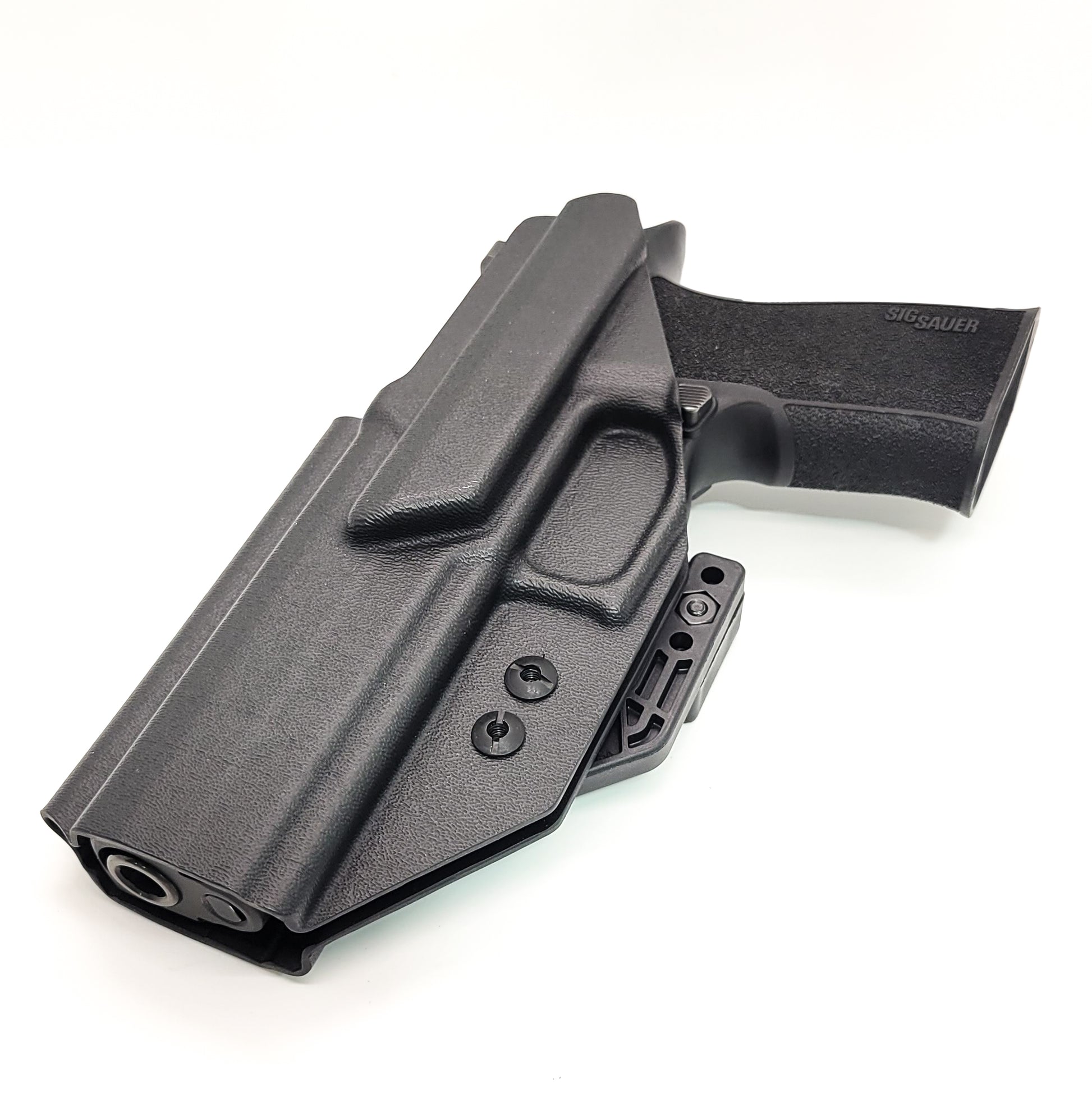 For the best IWB Inside Waistband Holster for the Sig Sauer P320 XTEN 10MM with the GoGunsUSA Gas Pedal, shop Four Brothers 4BROS Holsters.  Made in the USA.  