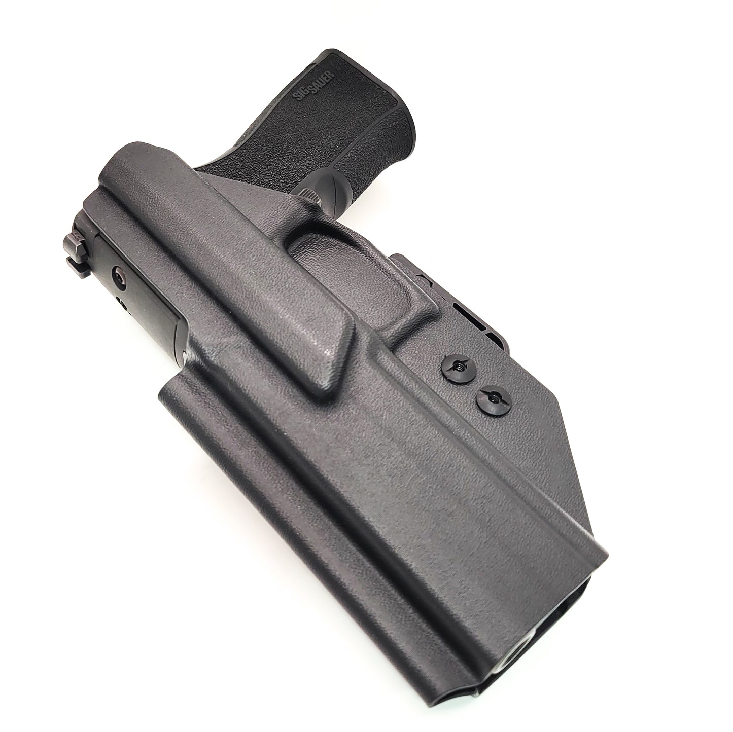 For the best IWB Inside Waistband Holster for the Sig Sauer P320 XTEN 10MM with the GoGunsUSA Gas Pedal, shop Four Brothers 4BROS Holsters.  Made in the USA.  