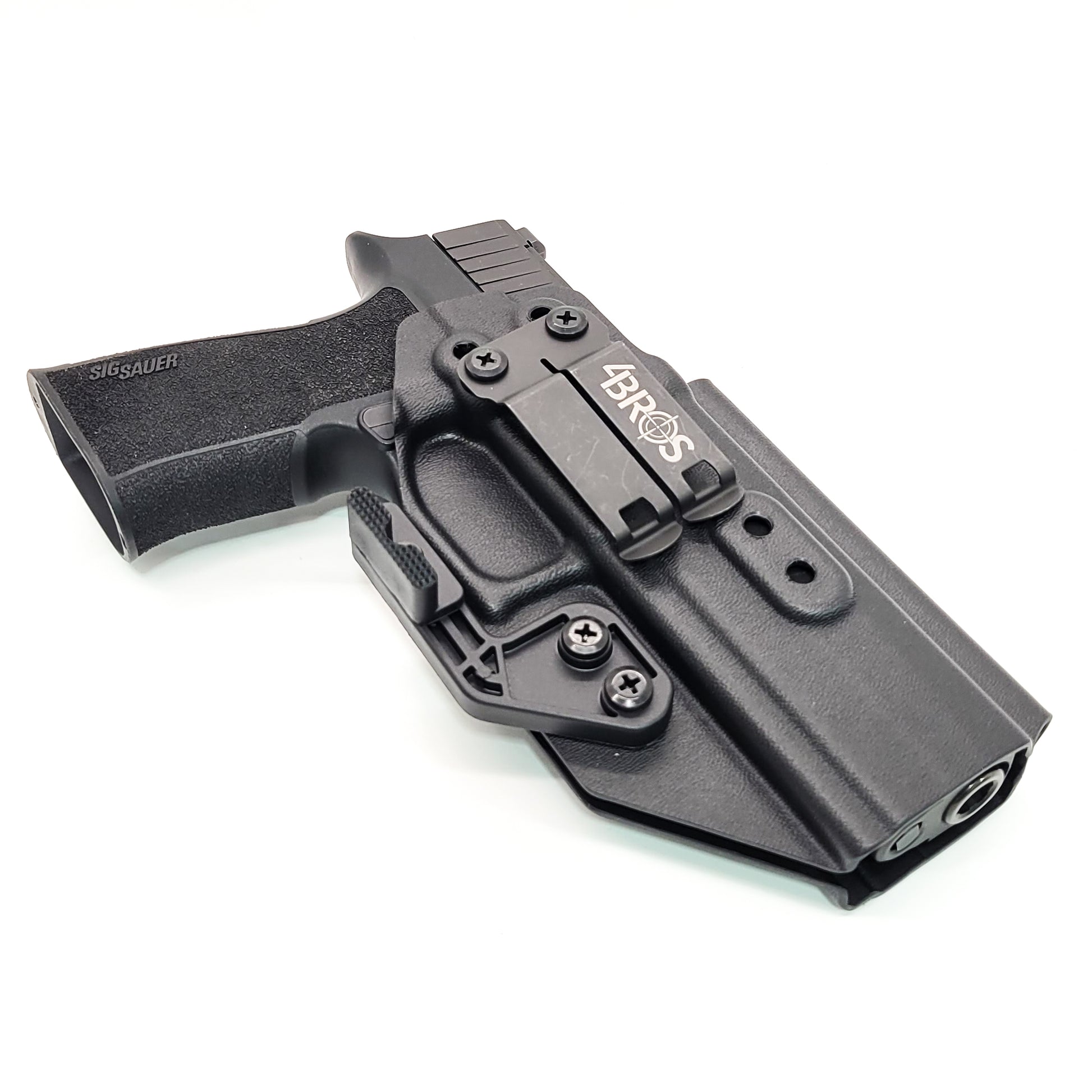 For the best IWB Inside Waistband Holster for the Sig Sauer P320 XTEN 10MM with the GoGunsUSA Gas Pedal, shop Four Brothers 4BROS Holsters.  Made in the USA.  