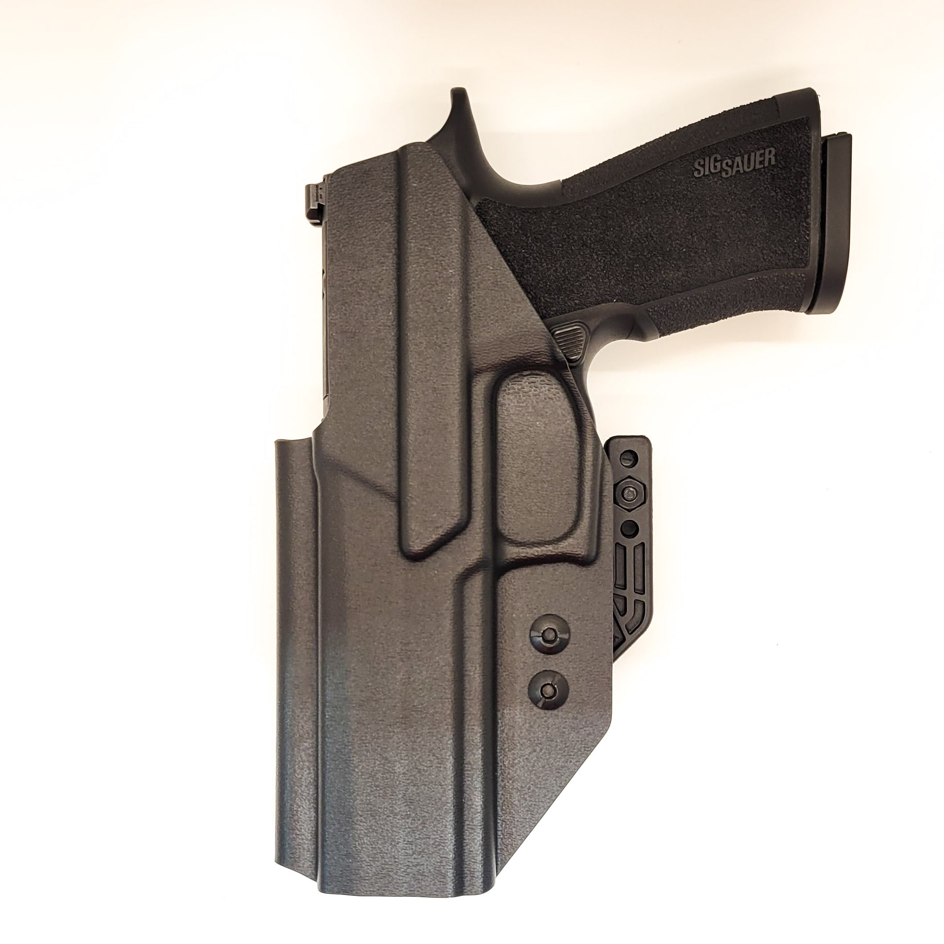 For the best IWB Kydex Inside Waistband Holster for the Sig Sauer P320-XTEN 10MM pistol shop Four Brothers 4BROS Holsters.  Holsters proudly made in the USA.
