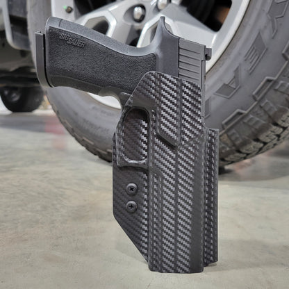 For the best, Outside Waistband OWB Kydex Holster for the Sig Sauer P320-XTEN 10MM handgun, shop Four Brothers 4BROS Holsters.  Proudly made in the USA.