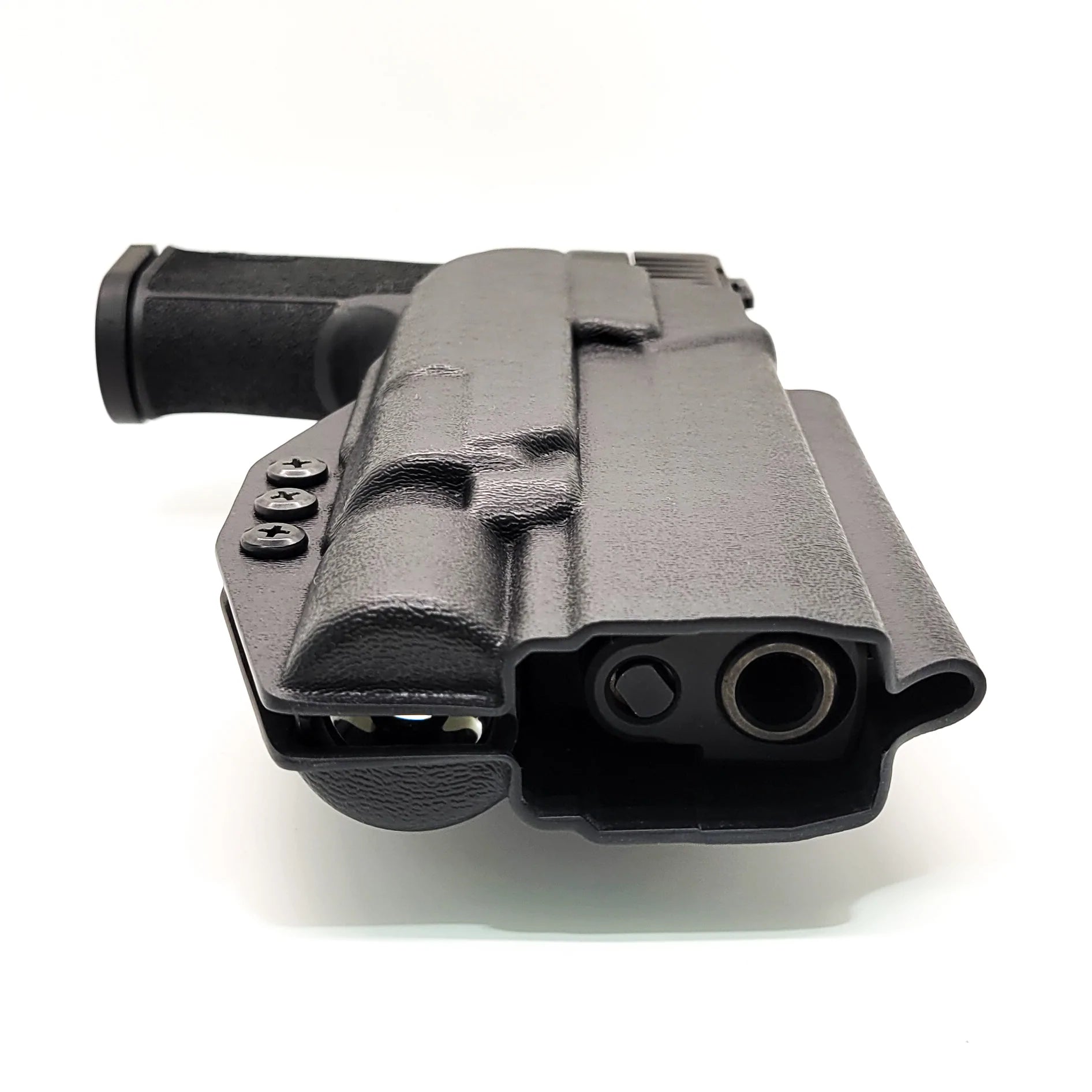 For the best Outside Waistband OWB holster for the Sig Sauer 10MM P320-XTEN and Surefire X-300U A or B shop Four Brothers 4BROS Holsters.  Made in the USA.