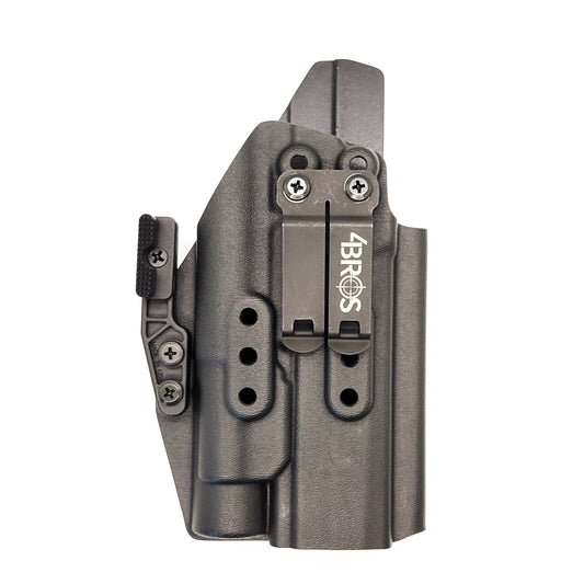 For the best inside IWB AIWB Waistband Kydex Holster for the Sig Sauer P320-XTEN with the Streamlight TLR-1 or TLR-1 HL shop Four Brothers 4BROS Holsters.