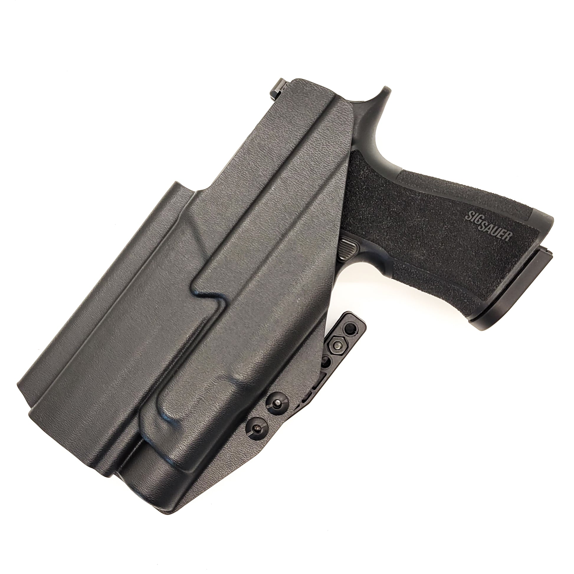 For the best inside IWB AIWB Waistband Kydex Holster for the Sig Sauer P320-XTEN with the Streamlight TLR-1 or TLR-1 HL shop Four Brothers 4BROS Holsters.