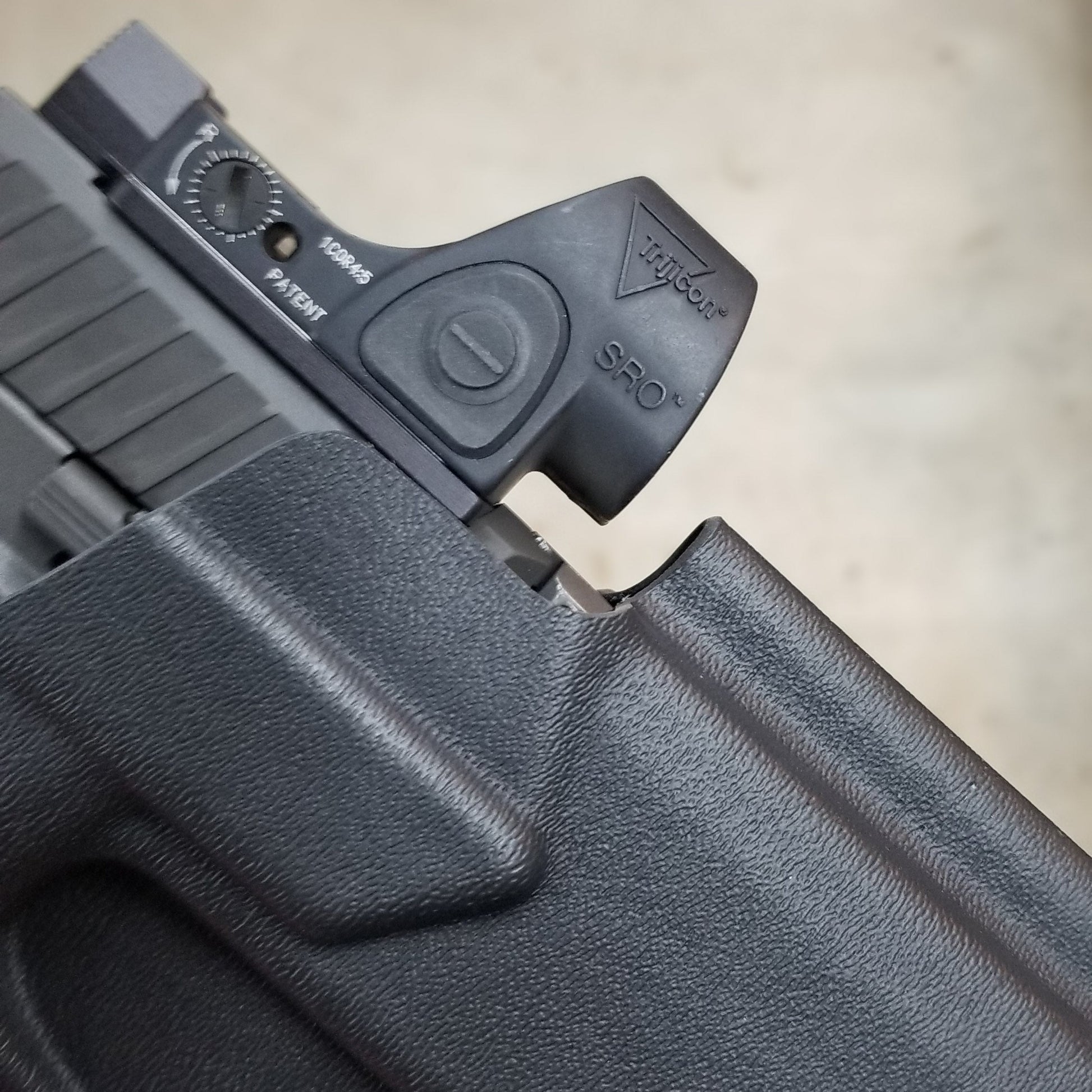 For the best, Outside Waistband Sig P320 & Align Tactical Thumb Rest Takedown Lever installed Duty & Competition Kydex Holster, shop Four Brothers Holsters. 