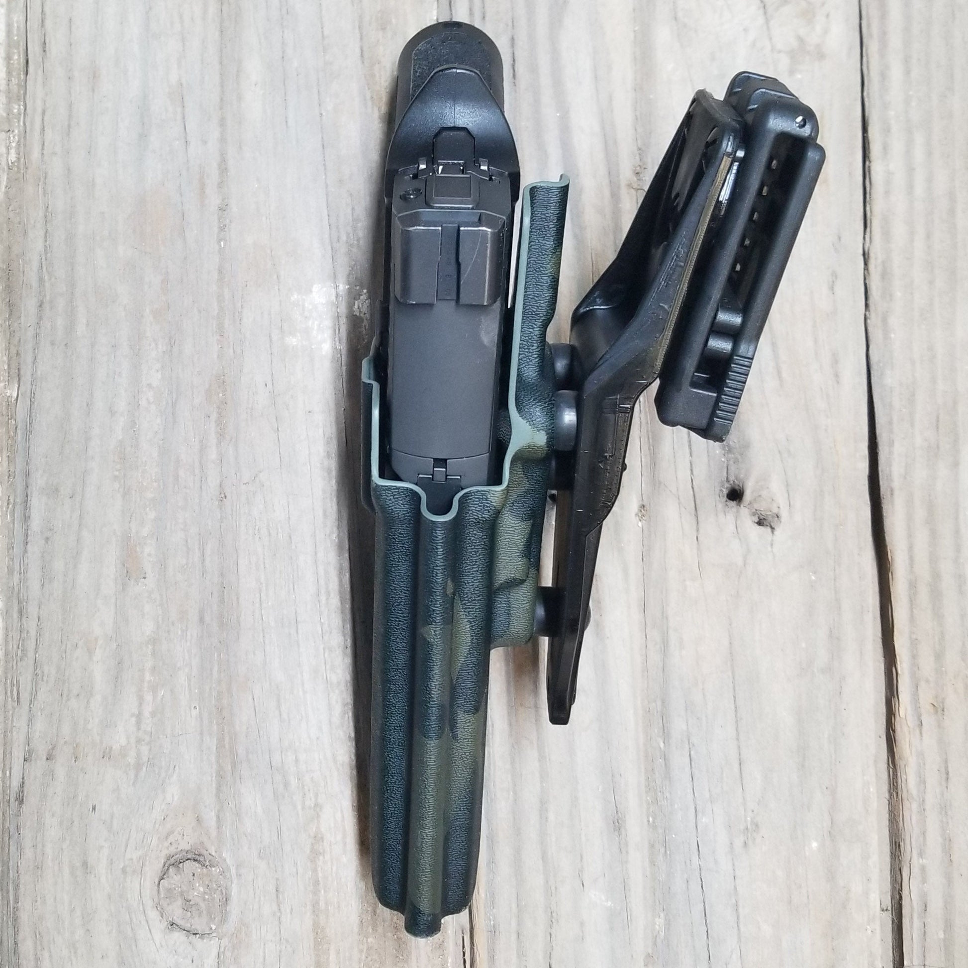 For the best, Outside Waistband Sig P320 & Align Tactical Thumb Rest Takedown Lever installed Duty & Competition Kydex Holster, shop Four Brothers Holsters. 