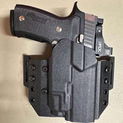 Four Brothers Outside Waistband OWB Pancake Style Kydex holster for the Sig Sauer P320 Compact, Carry & M18 with the Streamlight TLR-7X, TLR-7 X, & TLR-7  