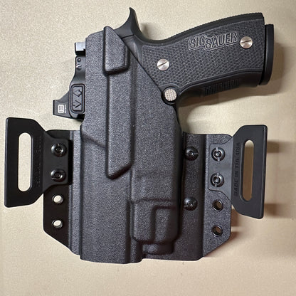 Four Brothers Outside Waistband OWB Pancake Style Kydex holster for the Sig Sauer P320 Compact, Carry & M18 with the Streamlight TLR-7X, TLR-7 X, & TLR-7  
