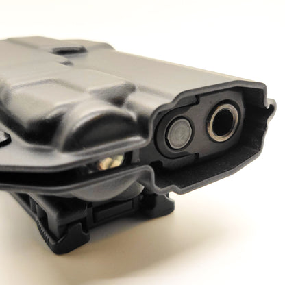 For the best OWB Holster for the Sig Sauer P320 Compact/Carry pistol with the Streamlight TLR-7 X or A & Align Tactical Thumb Rest shop Four Brothers holsters. 