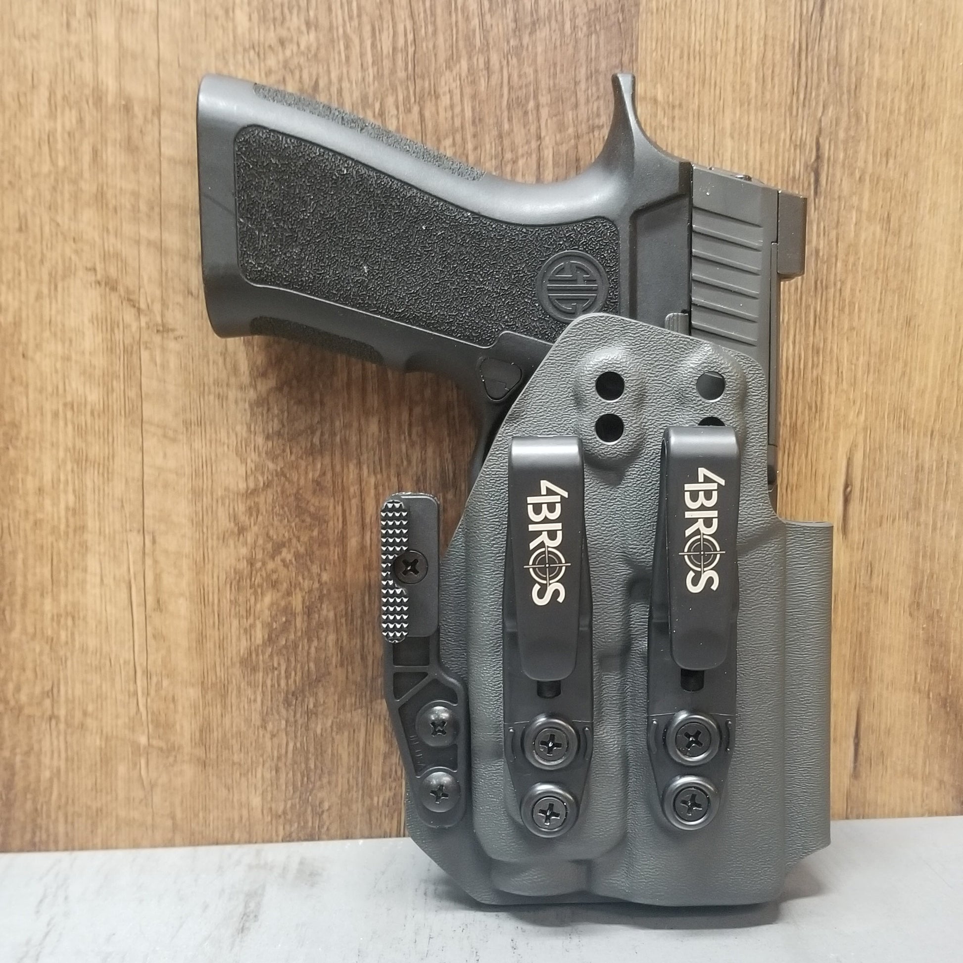 For the best Inside Waistband IWB AIWB Holster for the Sig Sauer P320 Compact, Carry or M18 pistols & Streamlight TLR-7 X or A, shop Four Brothers holsters.