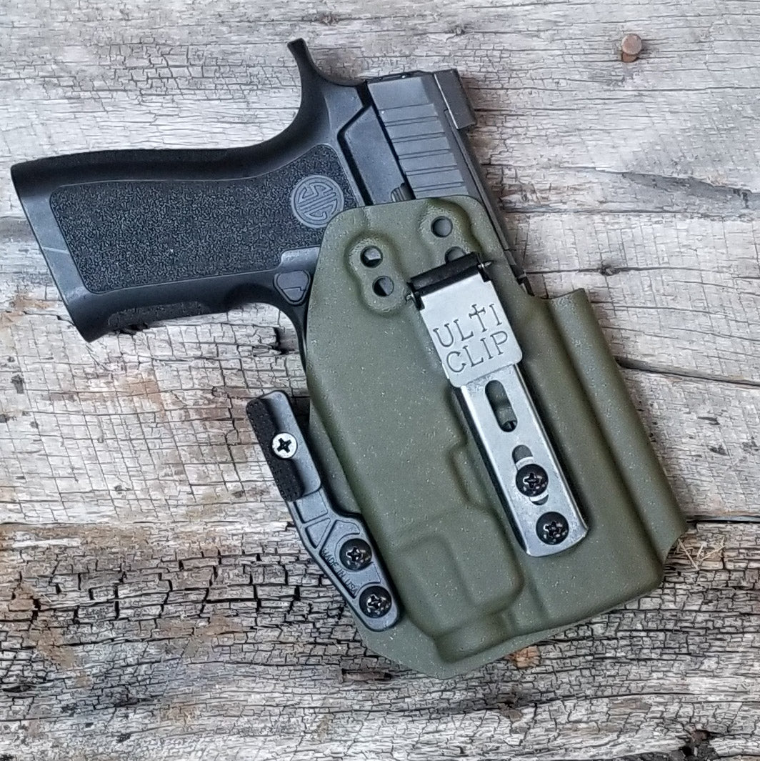 For the best Inside Waistband IWB AIWB Holster for the Sig Sauer P320 Compact, Carry or M18 pistols & Streamlight TLR-7 X or A, shop Four Brothers holsters.