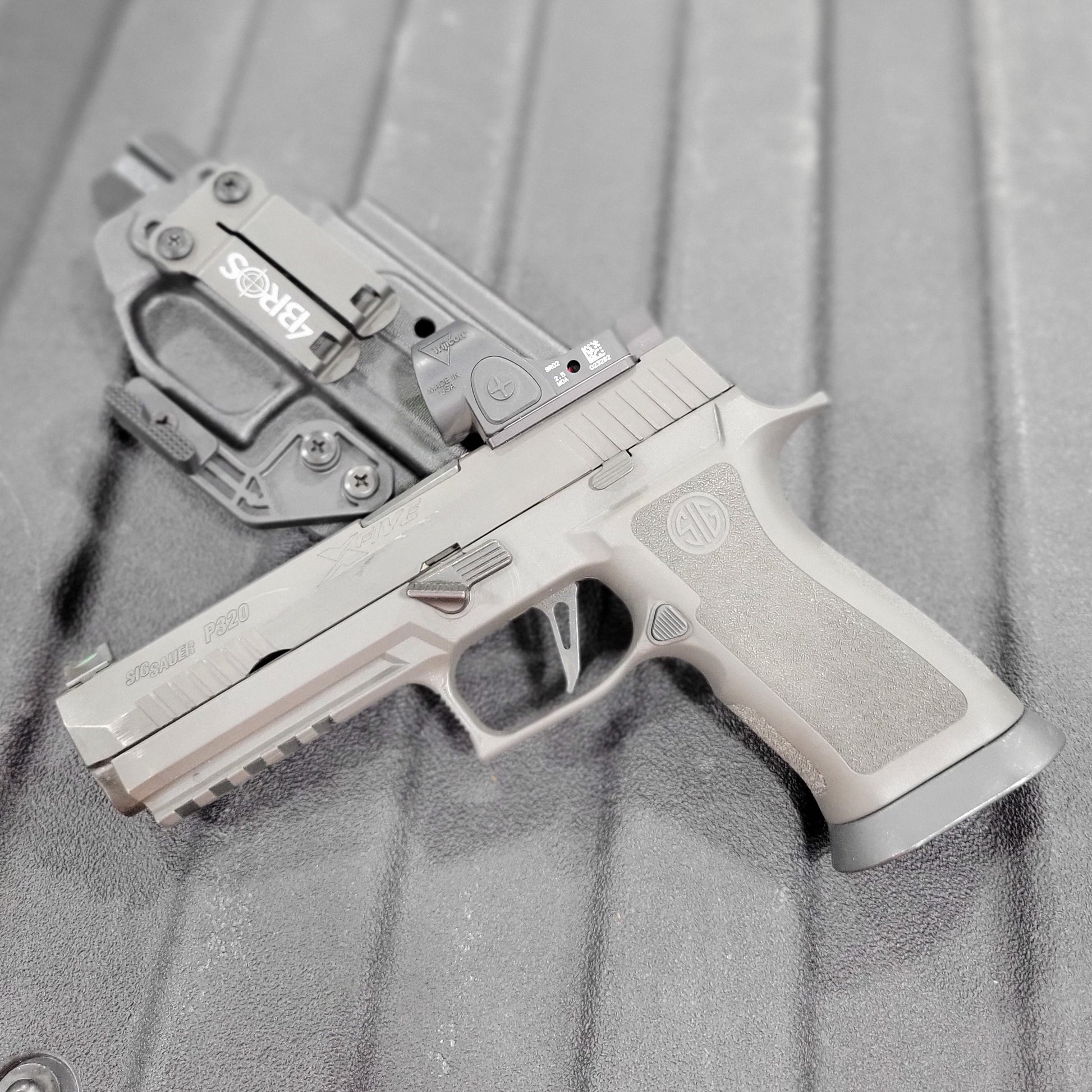 For the best Inside Waistband Holster for the Sig Sauer P320 Full-Size, M17, M18, X-Five, X5, X-Carry & Align Tactical Thumb Rest shop Four Brothers Holsters.